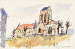 オーベルシュルオワーズのゴッホの教会の絵